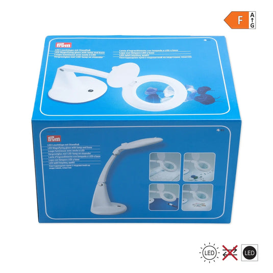 610384| LED Magnifying glass with lamp/base