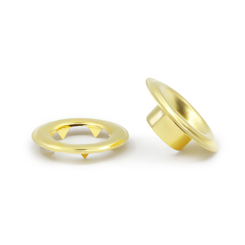 Load image into Gallery viewer, 661|Dritz 7/16" Extra-Large Eyelets, 10 Sets, Brass