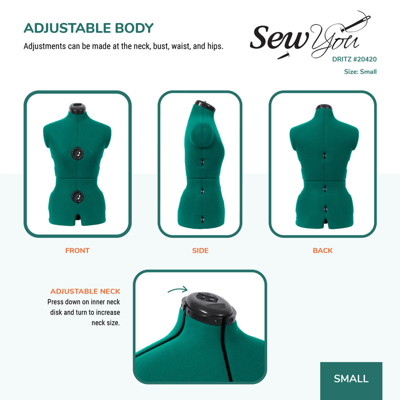 Load image into Gallery viewer, 20420|Dritz Sew You Adjustable Dress Form, Small