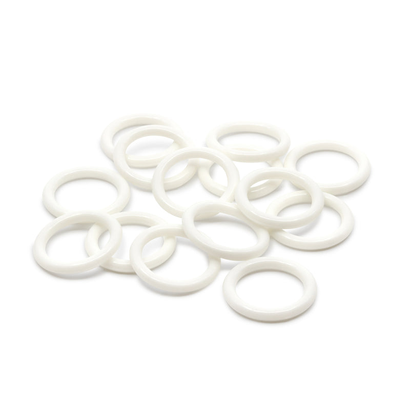Load image into Gallery viewer, 713-118|Dritz 1-1/8" Plastic Rings, White, 14 pc