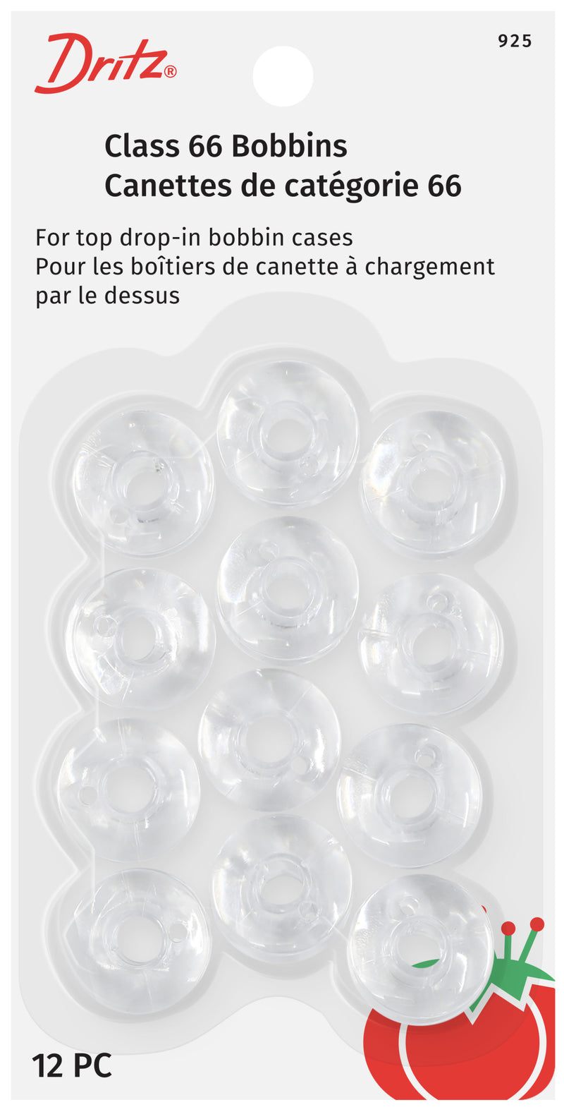 Load image into Gallery viewer, 925|Dritz Class 66 Bobbins, Plastic, 12 pc