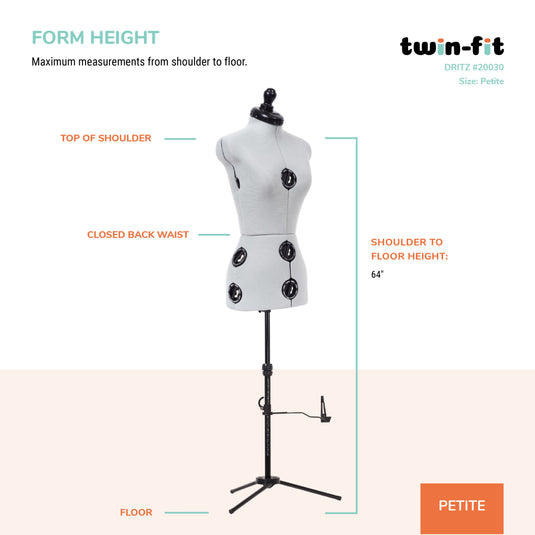 2 in 1 body fit dress Dritz Twin-Fit Adjustable Dress Form – Prym Americas