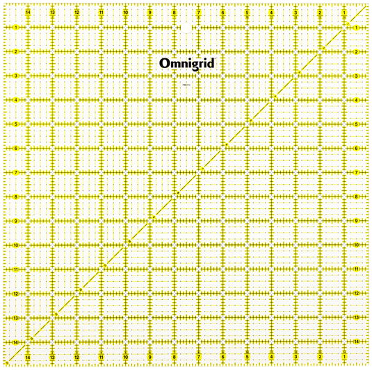 R15|Omnigrid Square Ruler, 15" x 15"