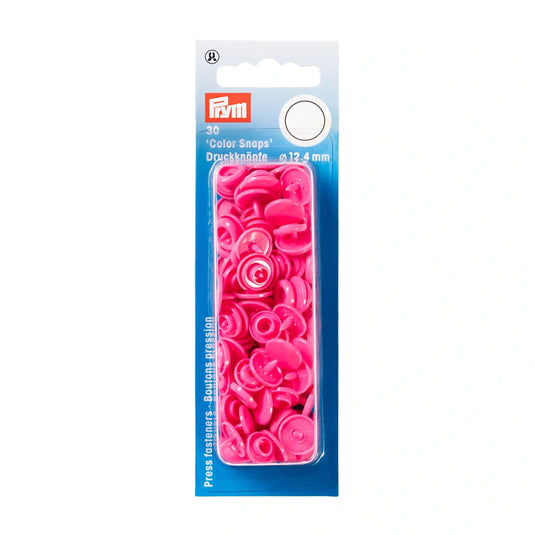 393147|Prym Color Snaps, round, 12.4 mm, 30 pcs, Pink