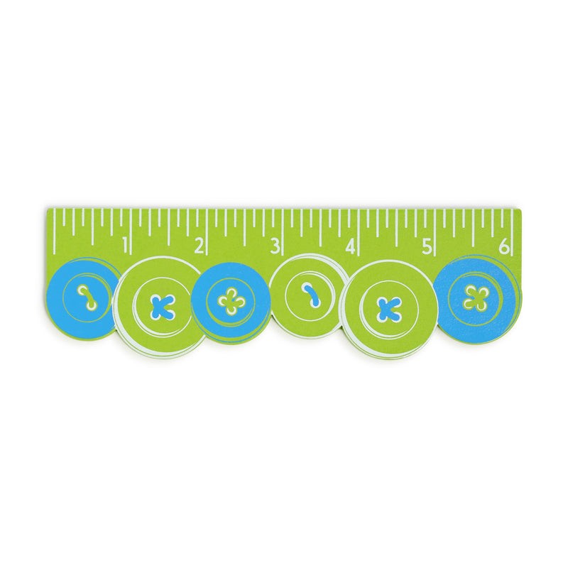 Load image into Gallery viewer, 5117|Dritz 6" Wooden Ruler, Buttons