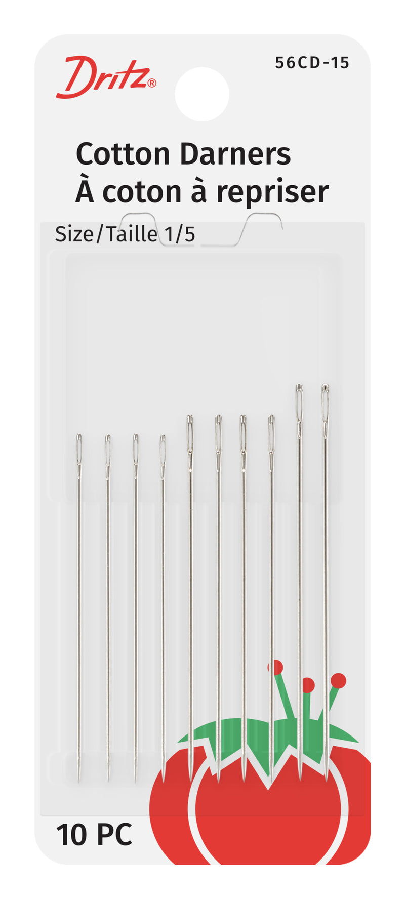 Cargue la imagen en el visor de la galería, 56CD-15|Dritz Cotton Darner Hand Needles, Size 1/5, 10 pc