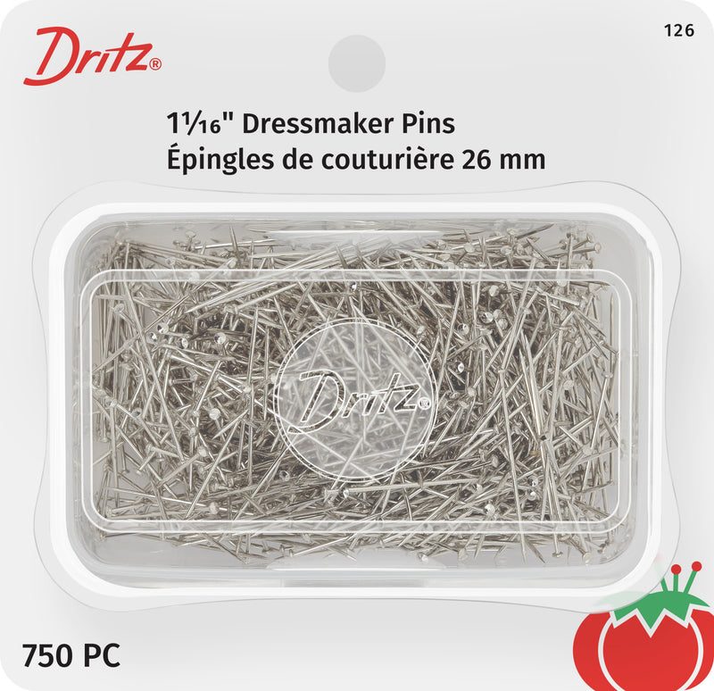 Load image into Gallery viewer, 126|Dritz 1-1/16" Dressmaker Pins, Nickel, 750 pc