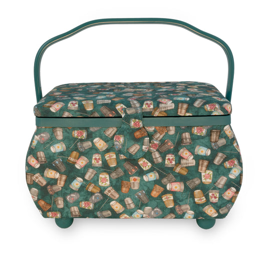 ZC1237F3|Dritz Curved Sewing Basket, Large