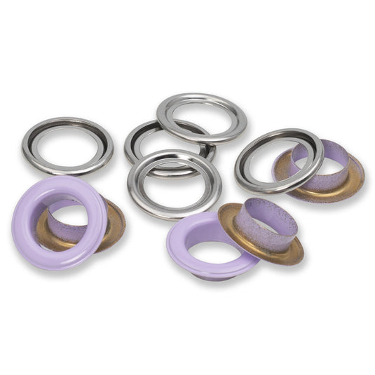 542568|Prym Eyelets with washers 14 mm lilac 15pc