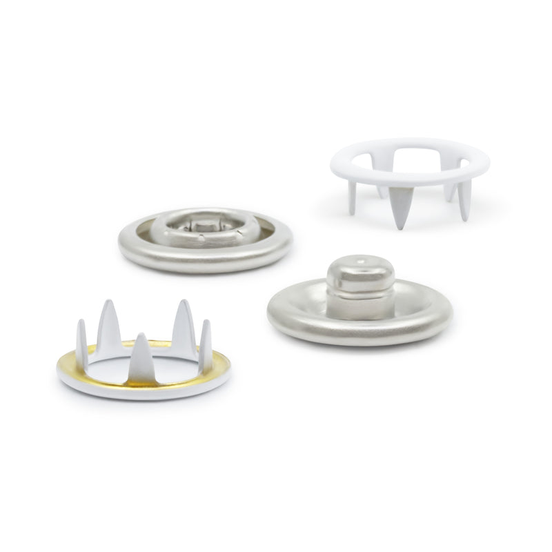 Load image into Gallery viewer, 16-9|Dritz 7/16" Snap Fasteners, 7 Sets, White