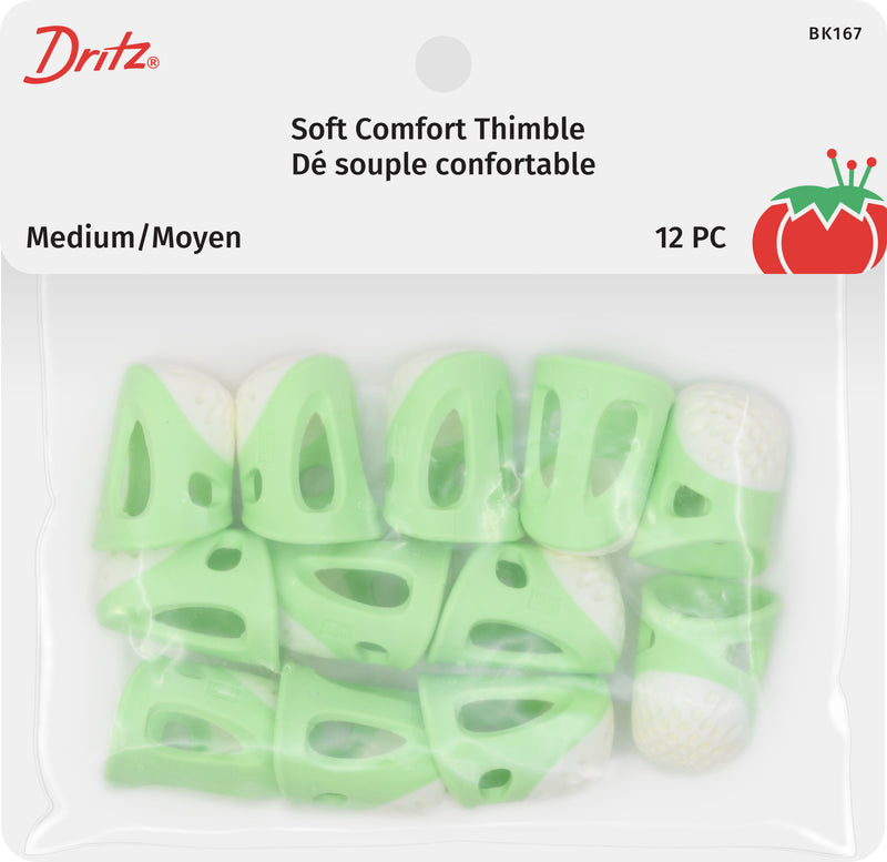 Load image into Gallery viewer, BK167|Dritz Soft Comfort Thimbles, Medium, 12 pc