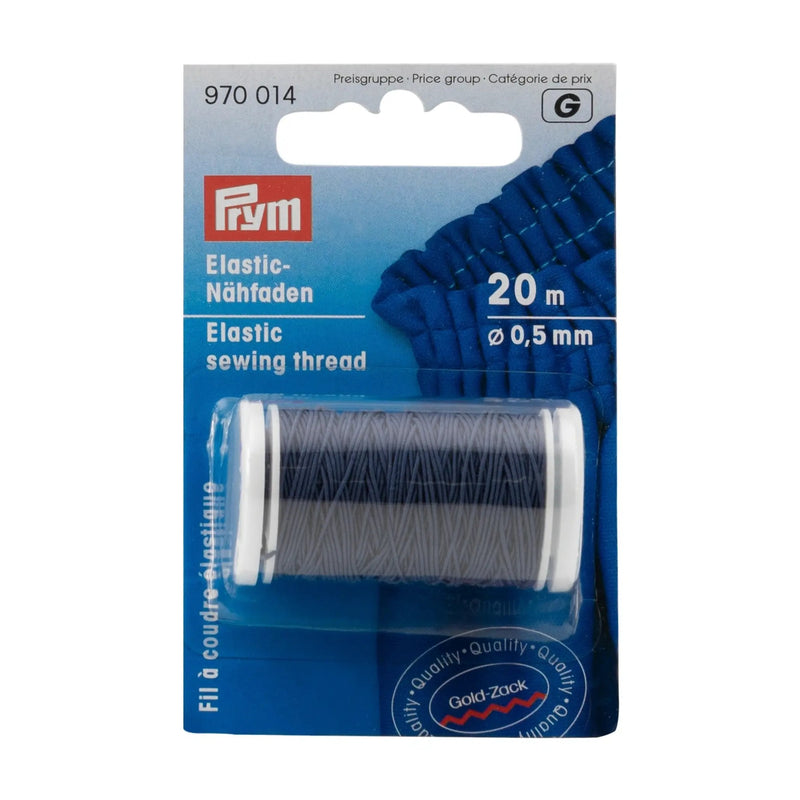 Chargez l'image dans la visionneuse de la galerie, 970014|Prym Elastic Sewing Thread, Navy Blue, 22 YD (20 M)
