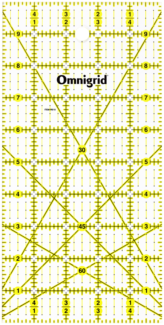R510|Omnigrid Rectangle Ruler, 5" x 10"