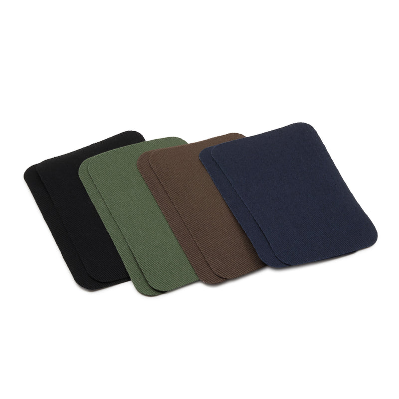 Load image into Gallery viewer, 55200-70|Dritz Twill Iron-On Patches, 2" x 3", 8 pc, Dark Assorted