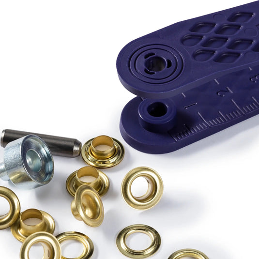 542411|Prym Eyelet with Washers, brass, 5mm, gold
