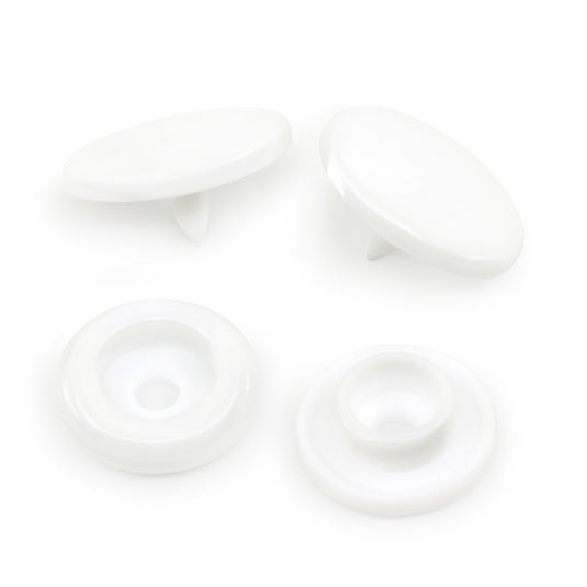 11179|Dritz 1/2" Plastic Snaps, White, 60 Sets