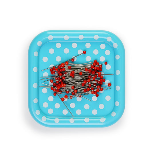 60112|Prym Magnetic Pin Cushion with 100 Glass Head Pins