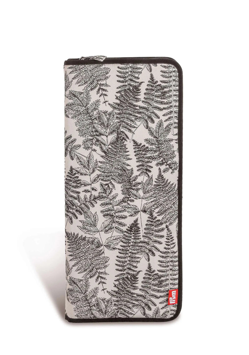 Load image into Gallery viewer, 612076|Prym Knitting Needle Zippered Case, Monochrome Leaves