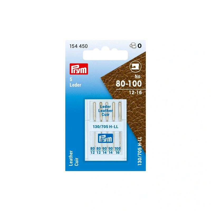 Load image into Gallery viewer, 154450|Prym Leather Sewing Machine Needles, Sizes 12-16 (No. 80-100), 5 PC