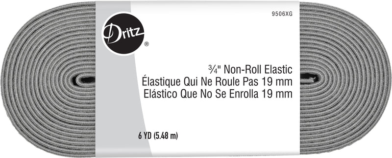 Cargue la imagen en el visor de la galería, 9506XG|Dritz 3/4" Non-Roll Elastic, Gray, 6 yd