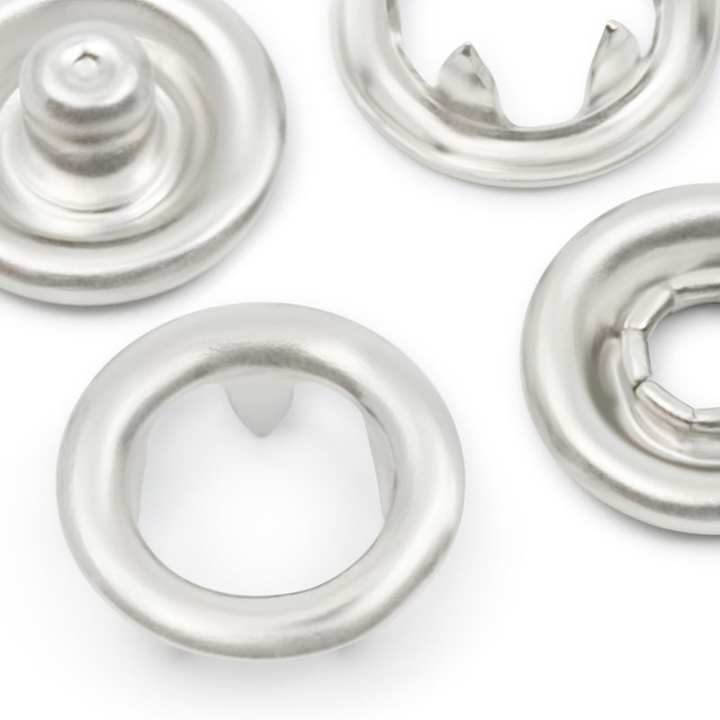 Load image into Gallery viewer, 15-65|Dritz 3/8" Snap Fasteners, 7 Sets, Nickel