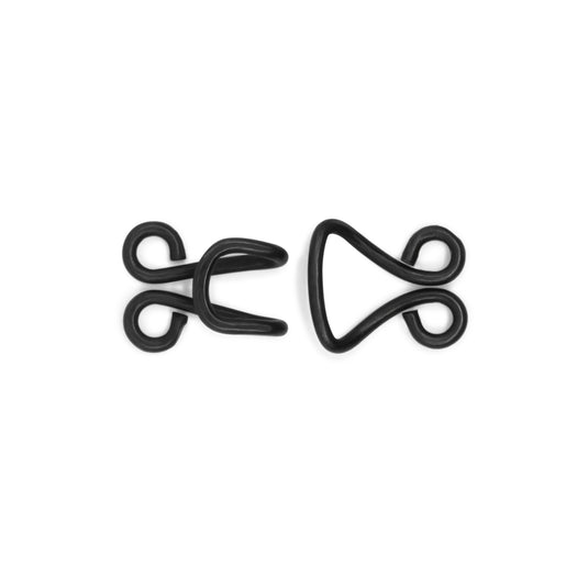 97-1|Dritz Coat Hooks & Eyes, 4 pc, Black
