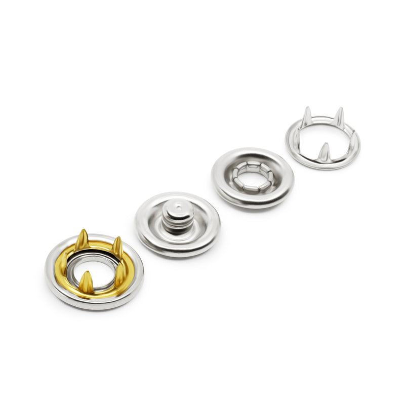 Load image into Gallery viewer, 127-S-65|Dritz Decorative Snap Fasteners, 12 Sets, Nickel