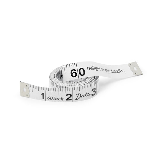 CW24|Dritz White Fibre Glass Tape Measure