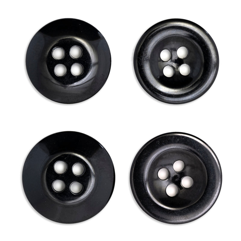 Cargue la imagen en el visor de la galería, 25568|Dritz Waistband Buttons, Black, 15 &amp;17mm, 10 PC