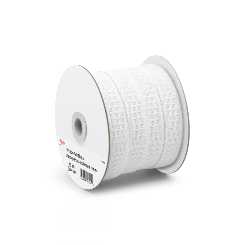 Cargue la imagen en el visor de la galería, 9406W|Dritz 3/4" Non-Roll Elastic, White, 18 yd