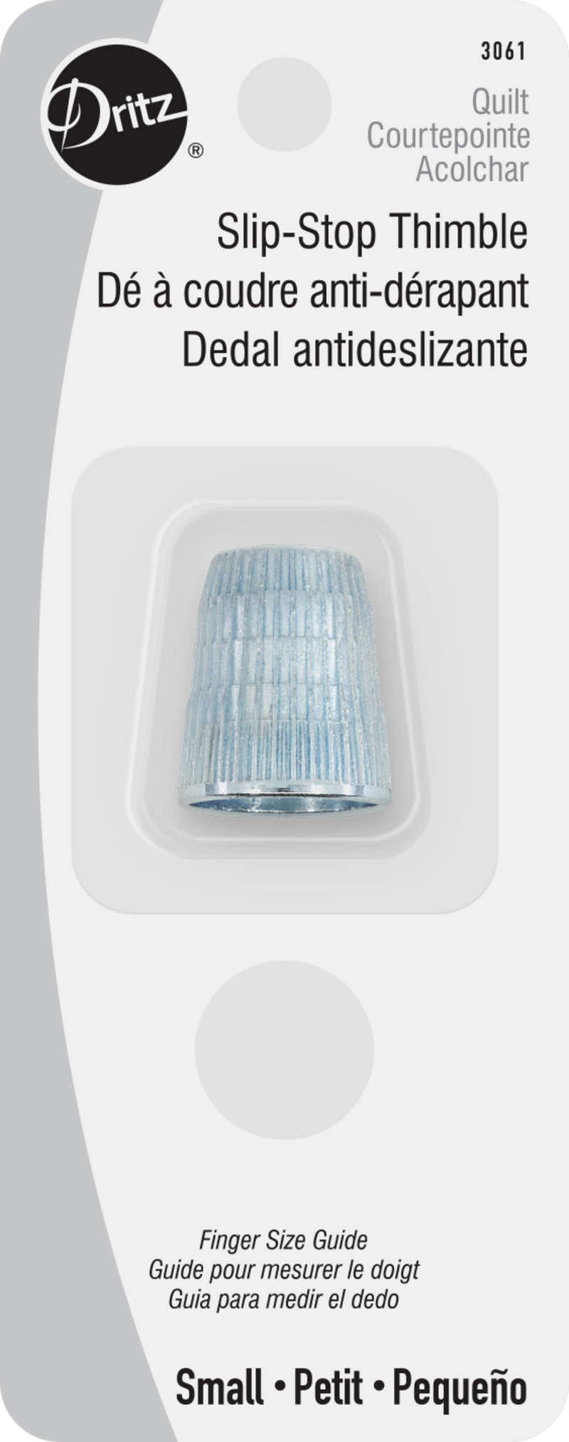Load image into Gallery viewer, 3061|Dritz Slip-Stop Thimble, Small, 1 Count, Silver