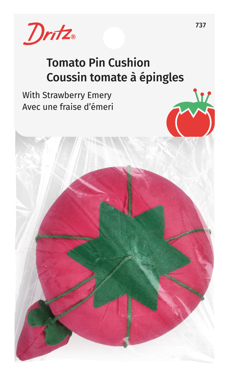 Load image into Gallery viewer, 737|Dritz 2-3/4" Tomato Pin Cushion with Strawberry Emery, Assorted Colors