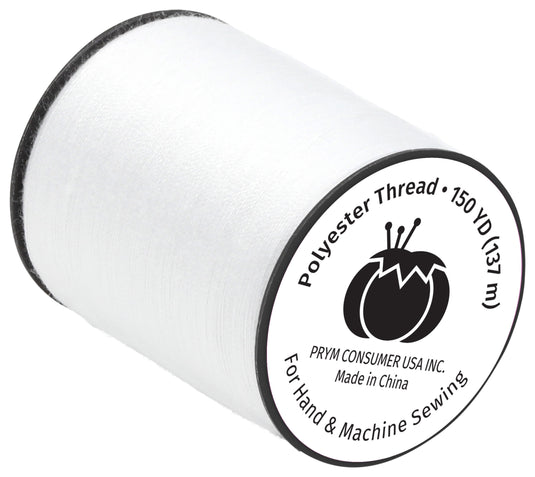 998-9|Dritz Polyester Thread, White, 150 yd