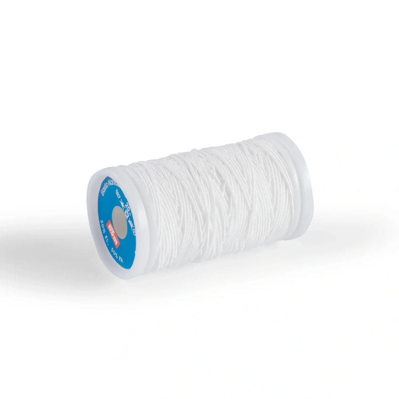 Chargez l'image dans la visionneuse de la galerie, 970026|Prym Elastic Sewing Thread, White, 22 YD (20 M)
