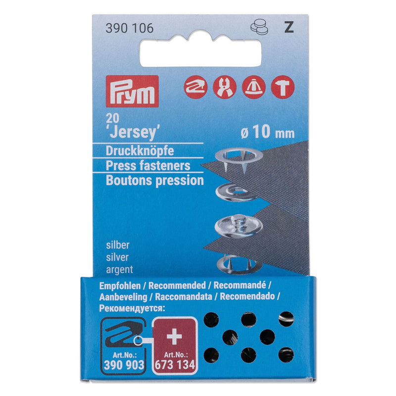 Load image into Gallery viewer, 390106|Prym JERSEY 10 mm refill silver 20pc