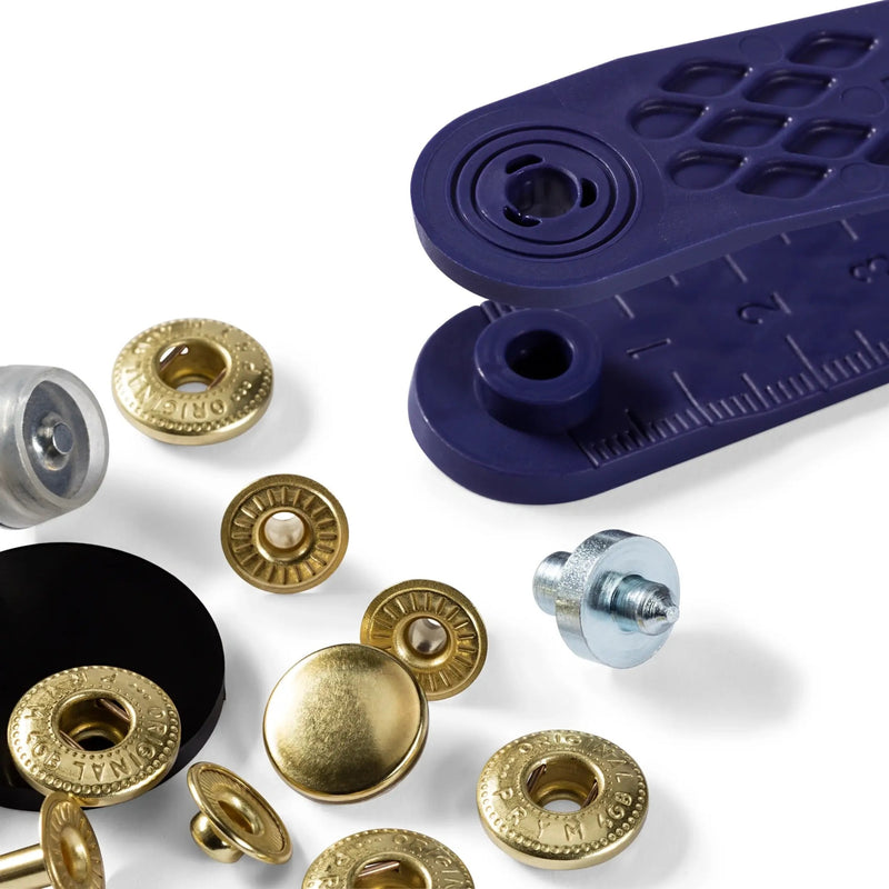Load image into Gallery viewer, 390332|Prym ANORAK 12 mm gold with tools 10pc