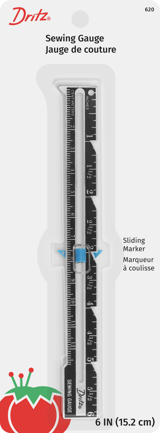 620|Dritz Sewing Gauge with Sliding Marker
