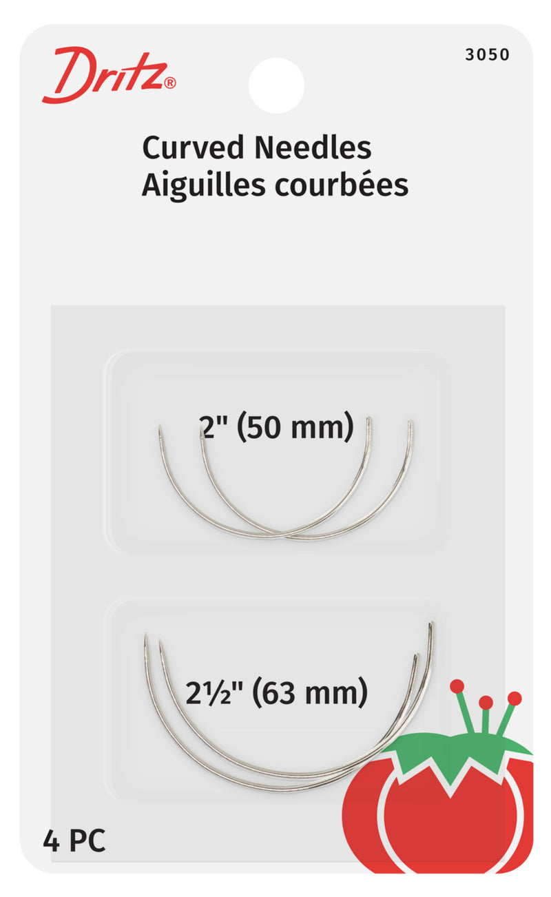 Load image into Gallery viewer, 3050|Dritz 2" &amp; 2-1/2" Curved Needles, 4 pc