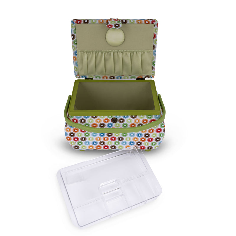 Load image into Gallery viewer, Z10237-211|Dritz Curved Sewing Basket, Large