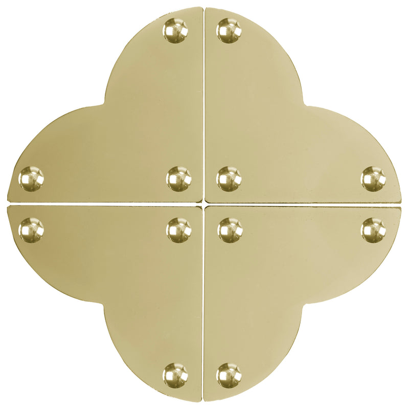 Load image into Gallery viewer, 44793-35|Dritz Smooth Quatrefoil Corners, Large, Brass, 4 pc