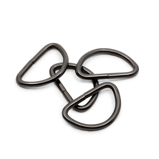 117-34-1|Dritz 3/4" D-Rings, Black, 4 pc