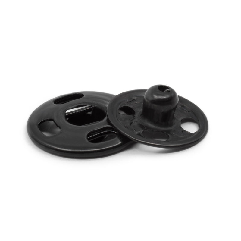 Load image into Gallery viewer, 80-1-1|Dritz Sew-On Snaps, 8 Sets, Size 1, Black