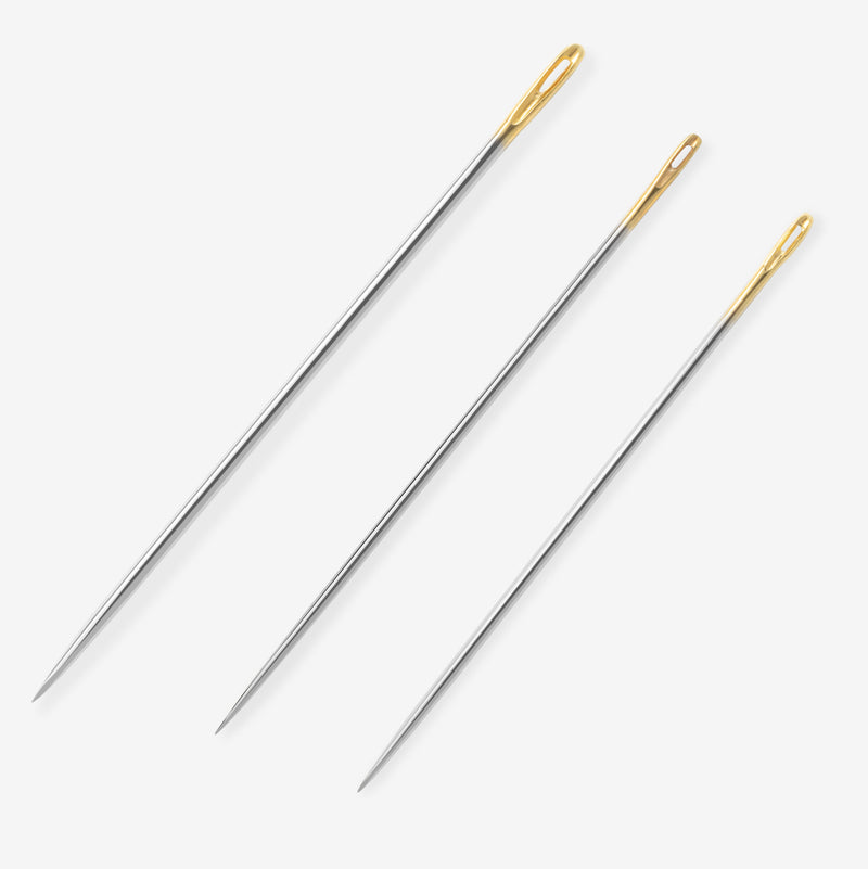 Cargue la imagen en el visor de la galería, 3056|Dritz Gold-Eye Quilting Between Needles, Sizes 7/9/10, 20 pc