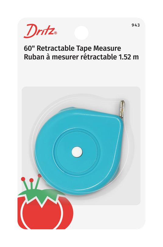 943|Dritz 60-Inch Retractable Tape Measure, Assorted Colors