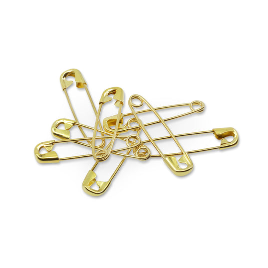 72-10-35|Dritz 7/8" Safety Pins, Gilt, 15 pc