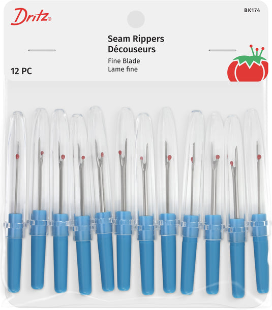 BK174|Dritz Seam Rippers, Fine Blade, 12 pc