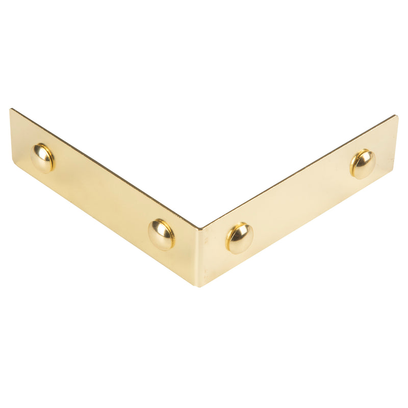 Load image into Gallery viewer, 44791-35|Dritz Smooth Right Angle Corners, Large, Brass, 4 pc