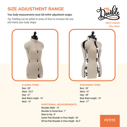 dritz my double designer adjustable dress form Adjustable Mannequin, Dritz My Double Dress Form, Nylon, Rare, Vintage
