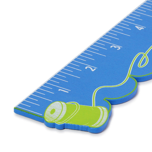 5119|Dritz 6" Wooden Ruler, Thread Spool