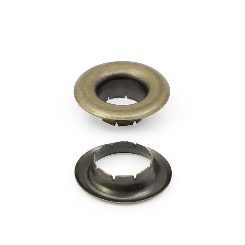 Load image into Gallery viewer, 659-38|Dritz 1/4" Large Eyelets &amp; Tools, 12 Sets, Brass